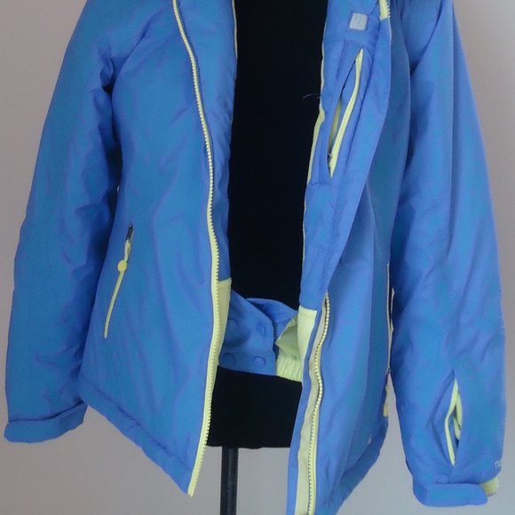 SIZE XL (18). L.L. Bean girl's blue hooded puffer jacket. - Picture 4 of 16